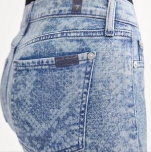 7 For All Mankind Snake Print Coated Jeans